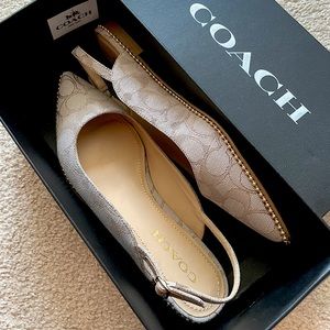 *brand new* Coach Vae Slingback Skimmer Loafers